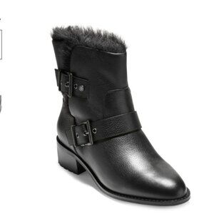Cole Haan Newburg Neela Faux Fur Booties 8